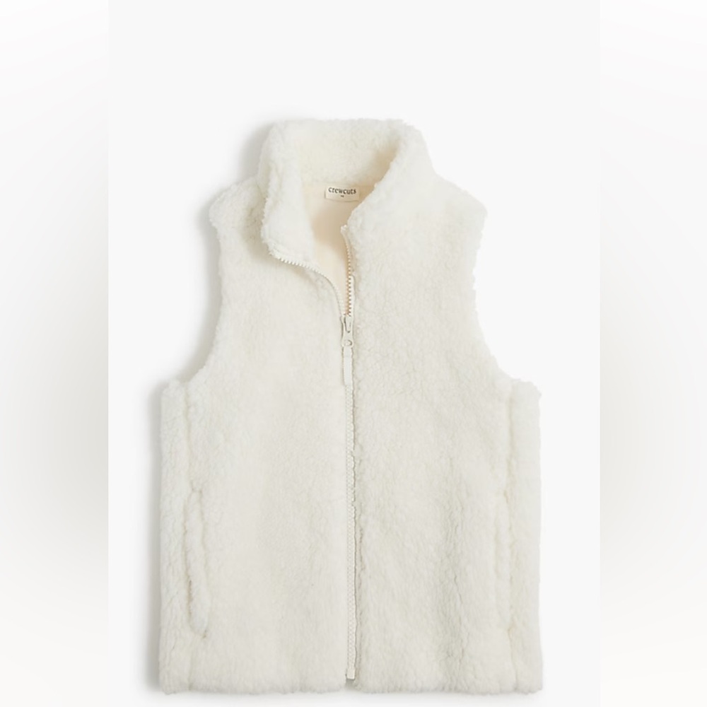 Crewcuts Kids Sherpa Vest - White